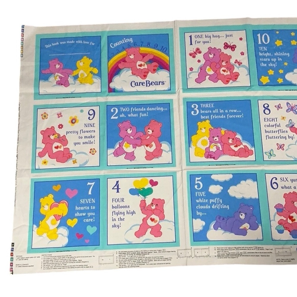 Care Bears Colorful Fabric Panel Padded Baby Book